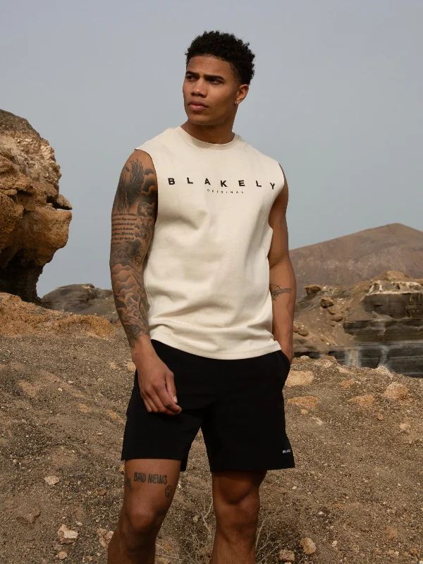 Sanur Sleeveless Tee - Bone