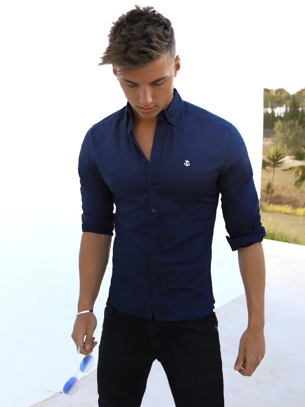 Worcester Long Sleeve Shirt - Navy