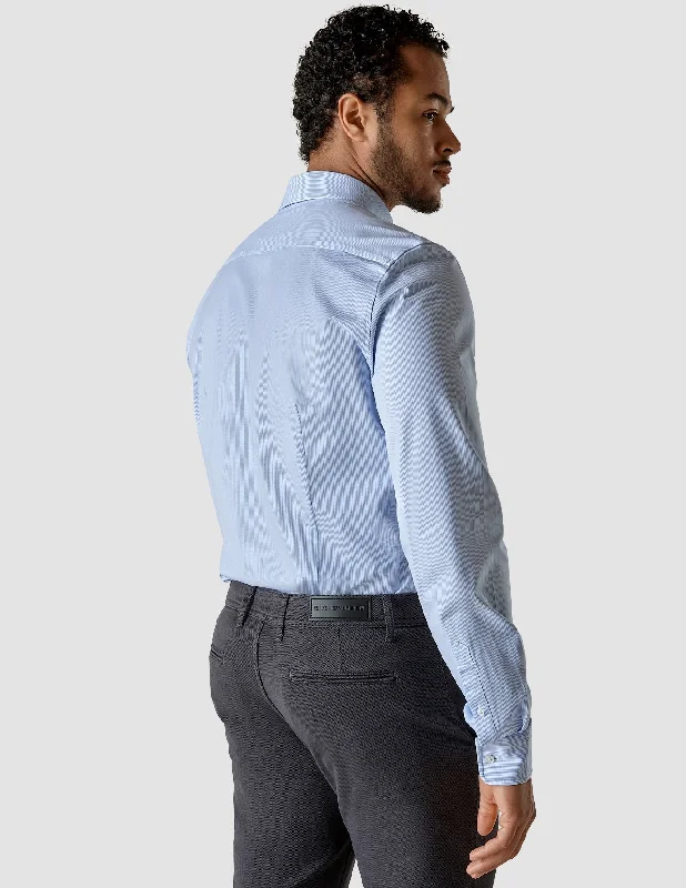 Classic Shirt Light Blue Stripes Slim