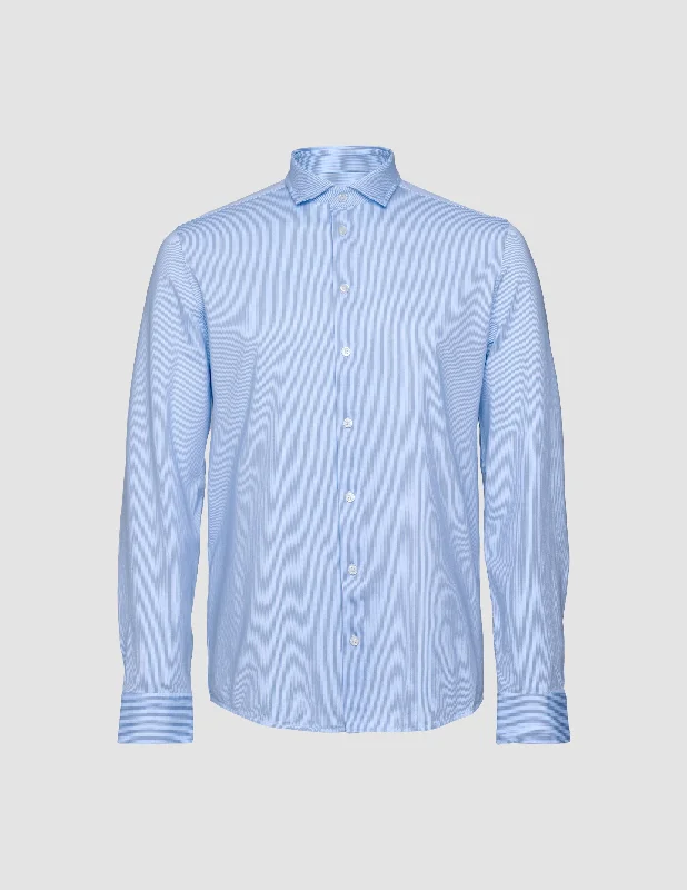 Classic Shirt Light Blue Stripes Slim