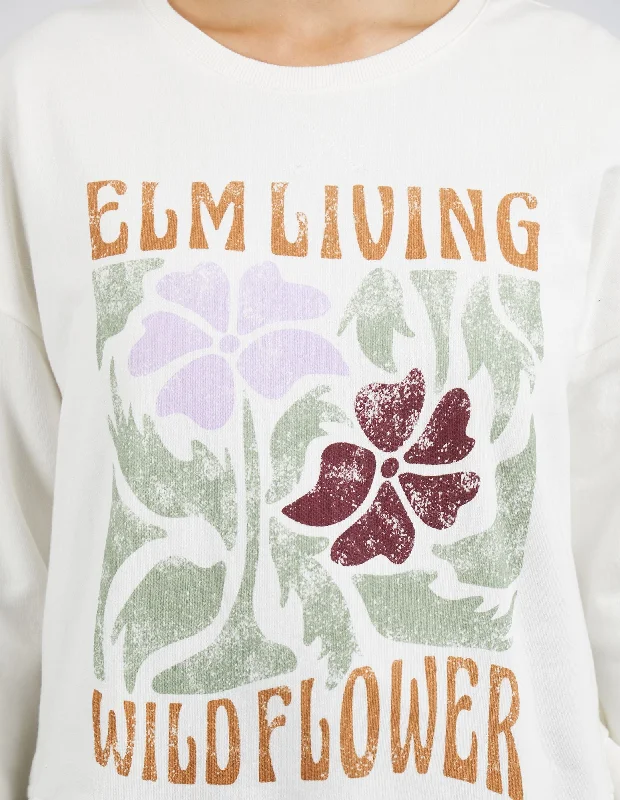 Elm Wildflower Crew Winter White