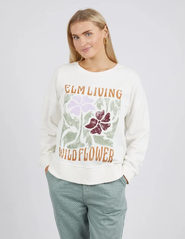 Elm Wildflower Crew Winter White