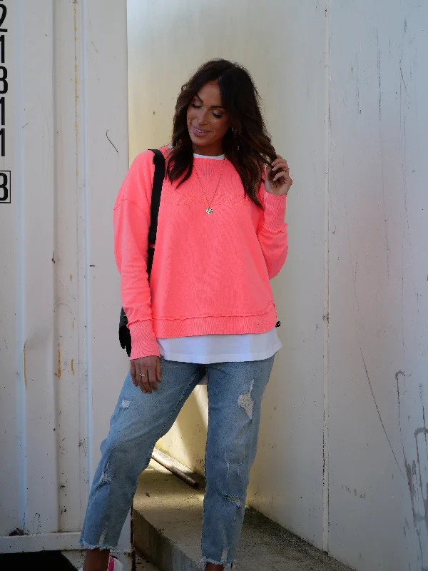 Foxwood Simplified Crew Neon Pink