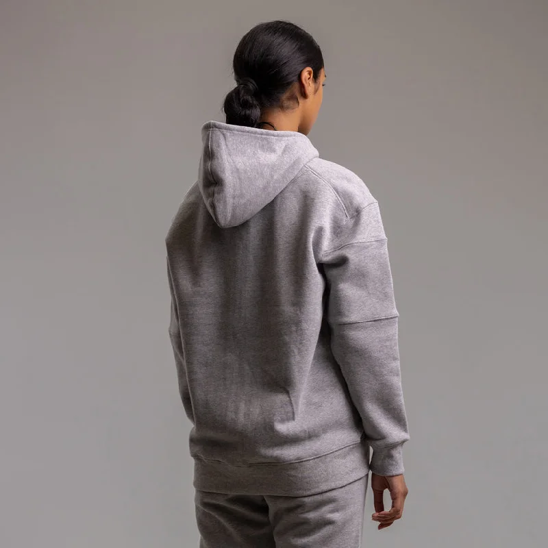 Ilabb Unscripted Block Zip Hood Womens Grey Marle