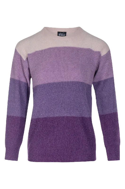 Tonal stripe Ultra Soft Jersey | Lilac Stripes | 7261ZZ