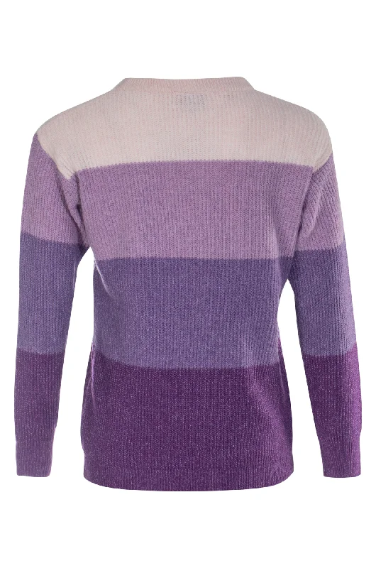 Tonal stripe Ultra Soft Jersey | Lilac Stripes | 7261ZZ