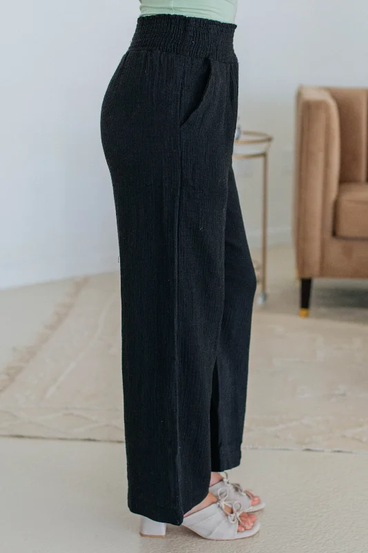 Kehlani Wide Leg Pants - Black