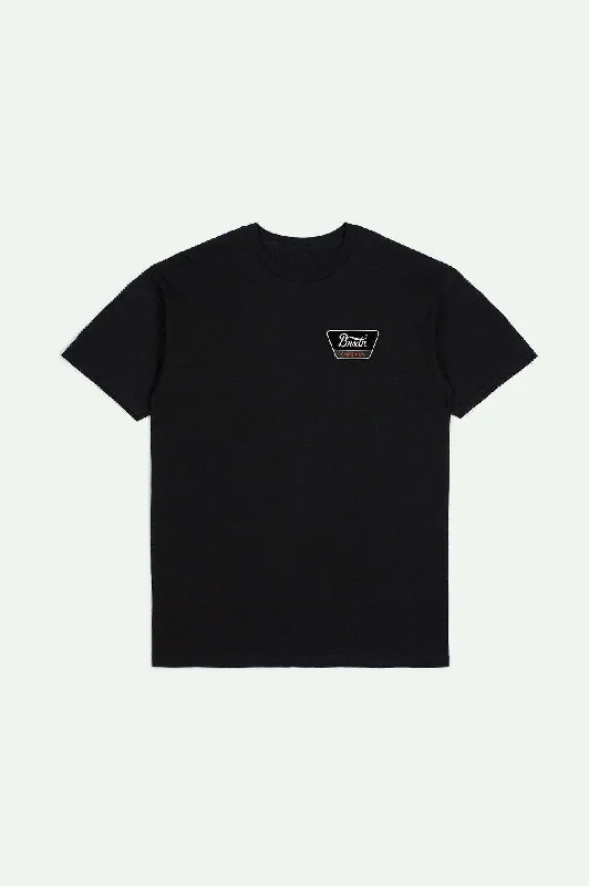 Linwood S/S Standard T-Shirt - Black/Orange/White