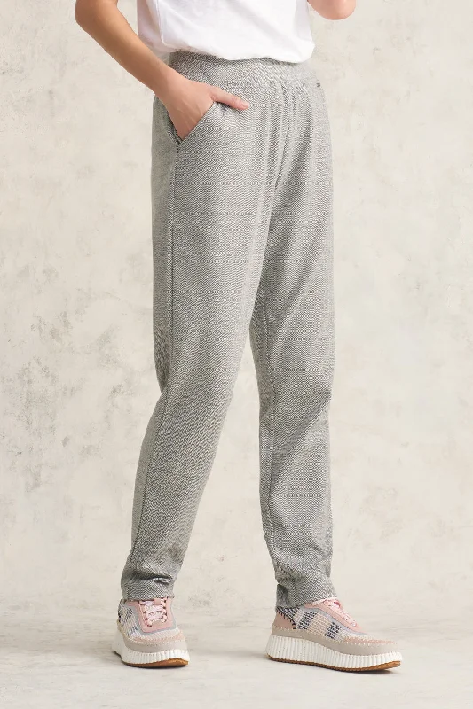 Herringbone Leisure Pant - Grey