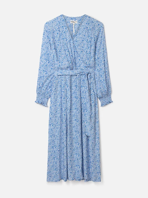 Marian Lenzing™ EcoVero™ Wrap Dress - Ice Blue