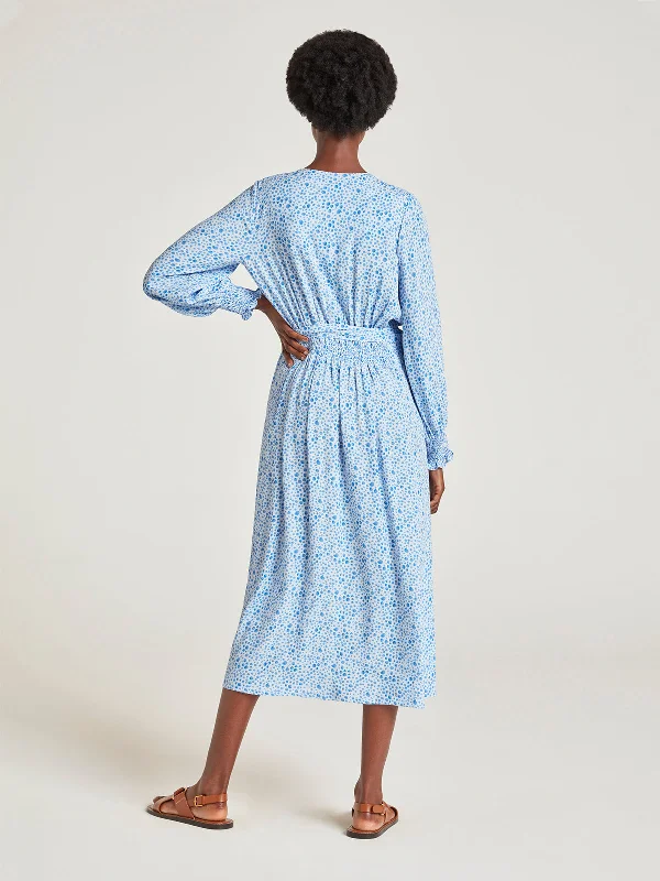 Marian Lenzing™ EcoVero™ Wrap Dress - Ice Blue