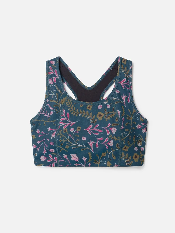 Marlin GRS Recycled Polyester Sports Bra - Slate Blue