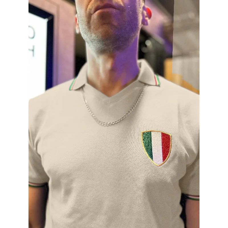 Mr Bridger x Miles Kane - Limited Edition Ecru Italia 82 - Polo Shirt