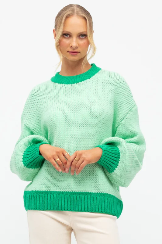 Paper Heart Jules Knit Green