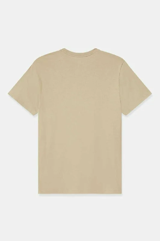 Premium Cotton S/S Tailored T-Shirt - Oatmeal