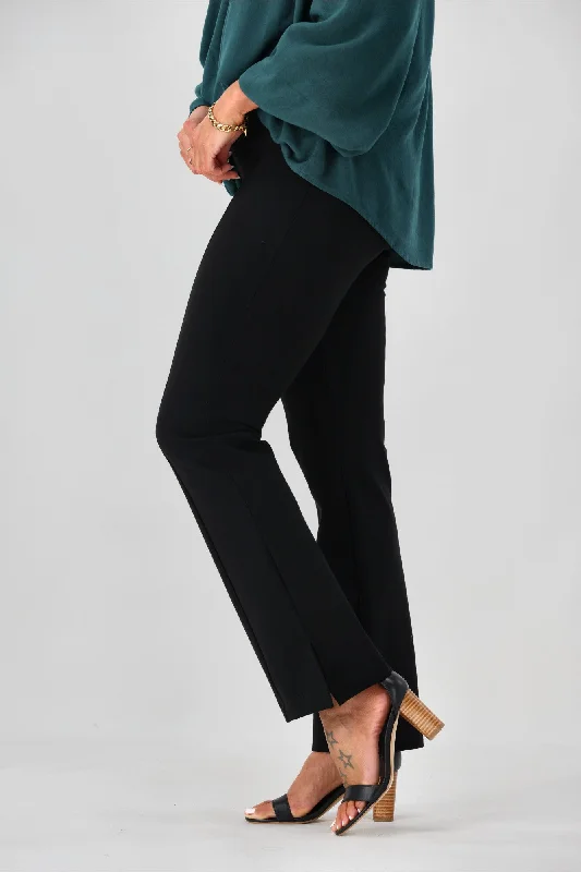 Shine On Label Miguel Straight Leg Ponti Pant Black