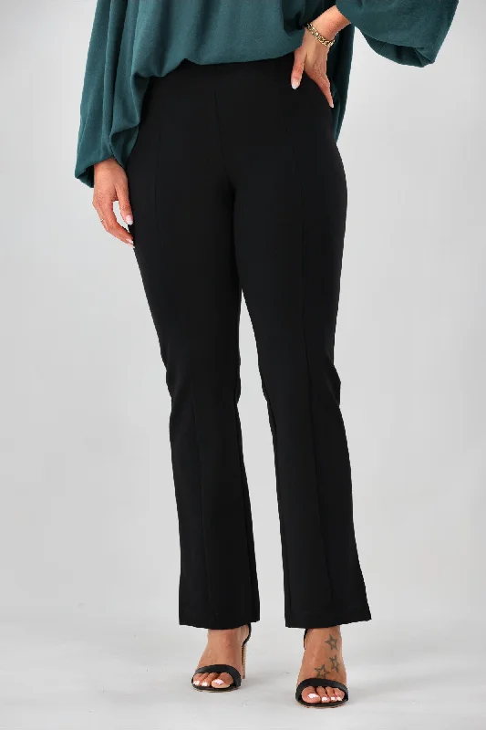 Shine On Label Miguel Straight Leg Ponti Pant Black