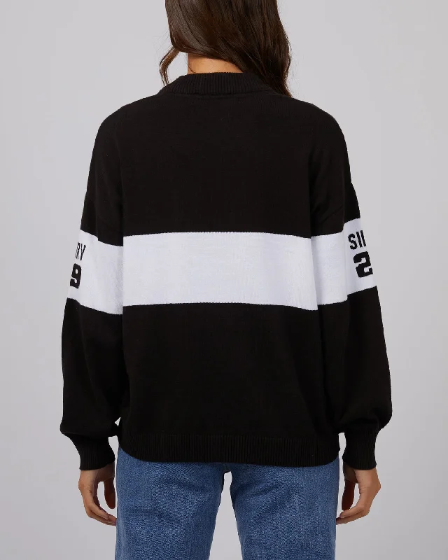 Silent Theory Sequence Knit Jumper Black