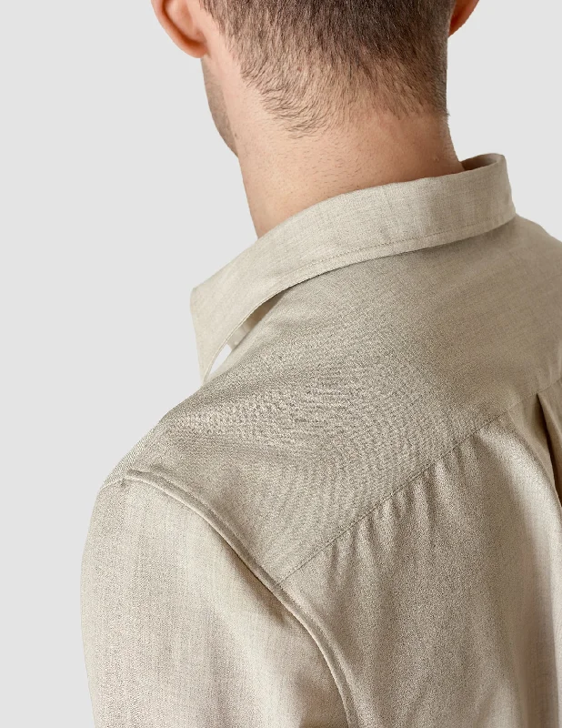 Tech Linen Casual Shirt Sandshell