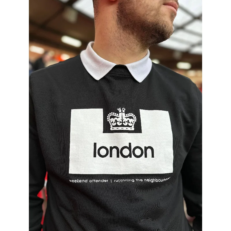 Weekend Offender x Modfather Clothing - London Black - Sweatshirt