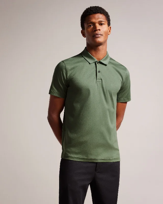 Zeiter Short Sleeve Slim Fit Polo Shirt Khaki