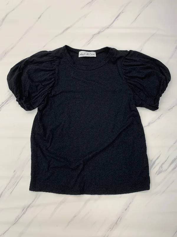 Top Short Sleeve By Cmb In Black, Size: M