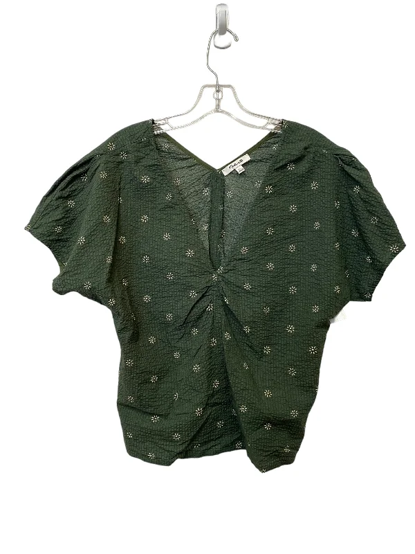 Top Short Sleeve By Madewell In Green, Size: 12