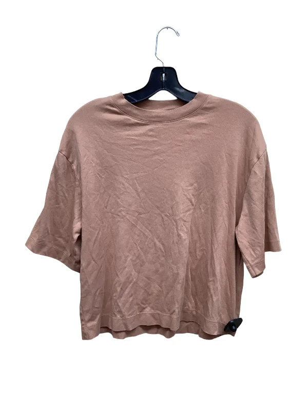 Top Short Sleeve By Vince In Tan, Size: M