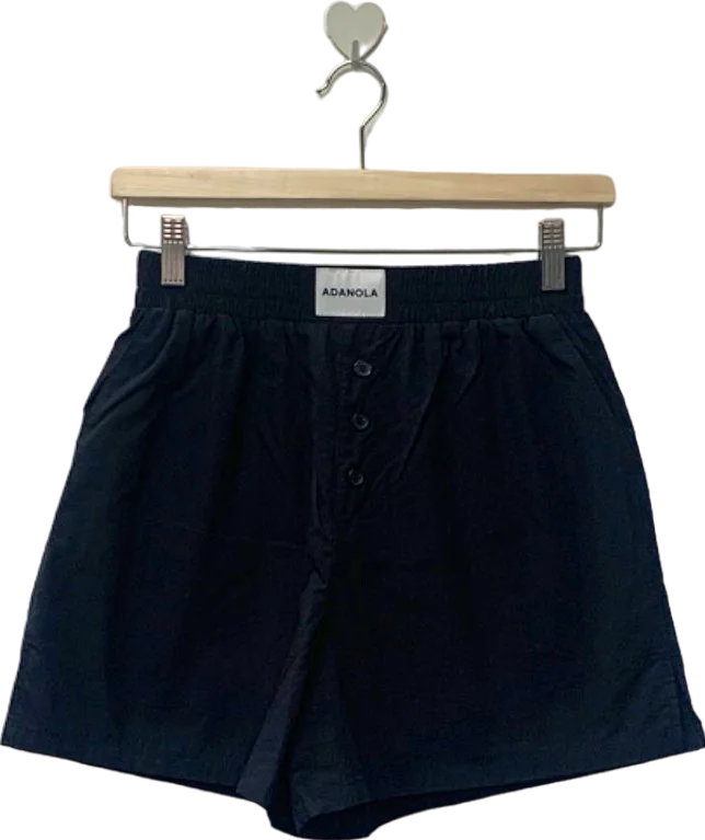 Adanola Black Organic Cotton Shorts UK XS