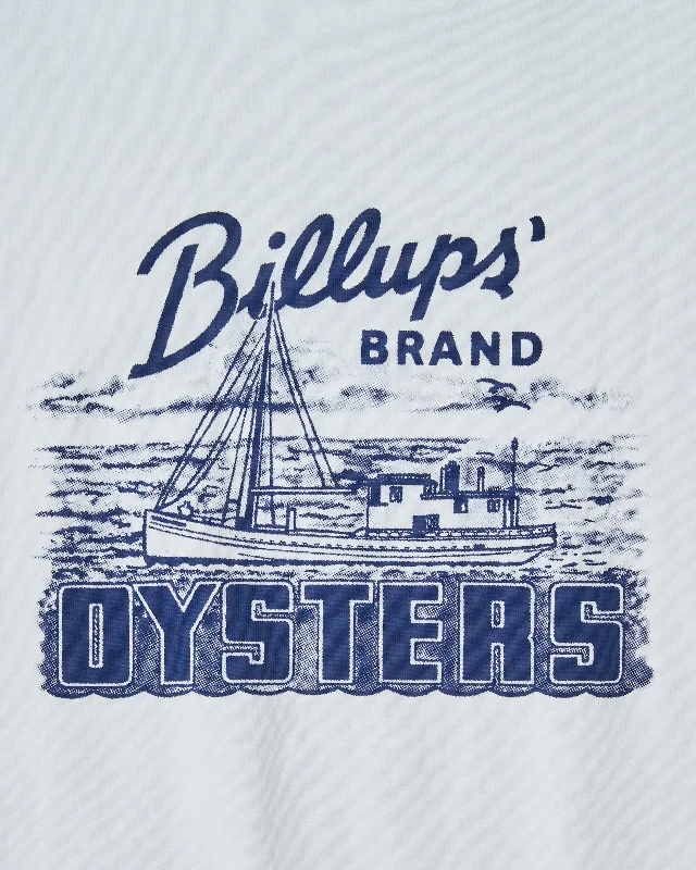 Billups Oysters Tee in White