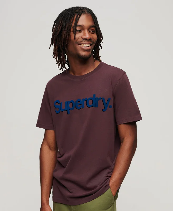 Core Logo Classic T-Shirt | Rich Deep Burgundy