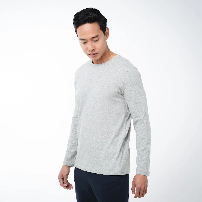 Core Long Sleeve T-Shirt | Grey Marle