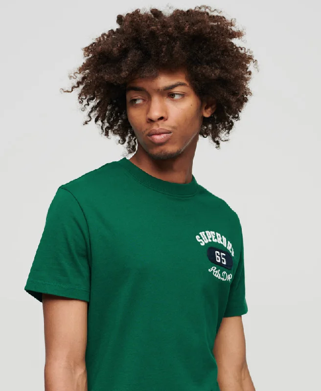 Embroidered Superstate Athletic Logo T-Shirt | Emerald Green