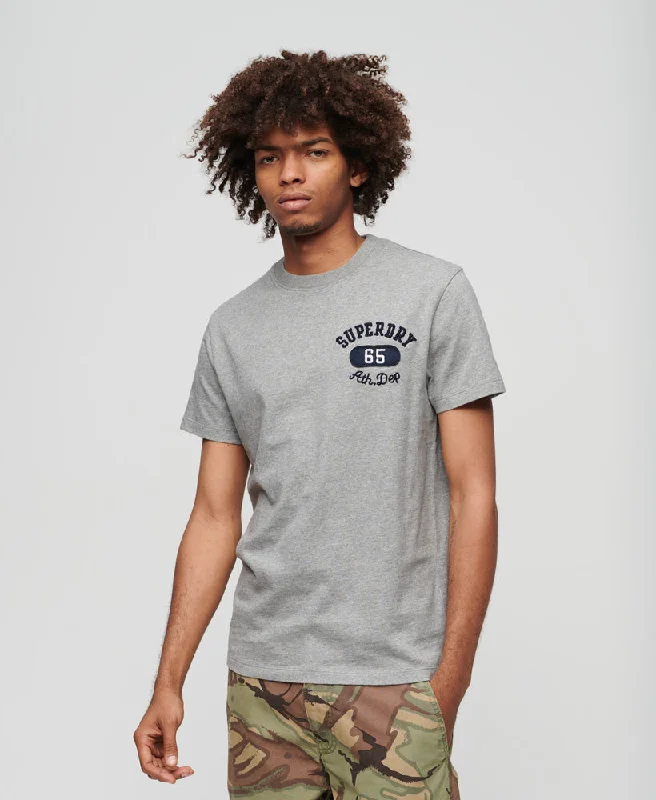 Embroidered Superstate Athletic Logo T-Shirt | Grey Marle