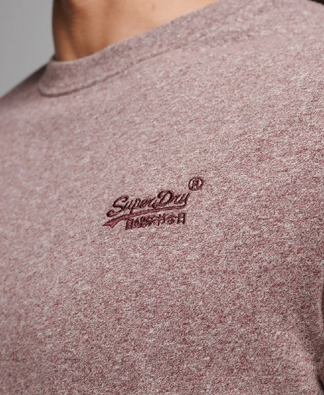 Essential T Shirt | Tois Burgundy Grit