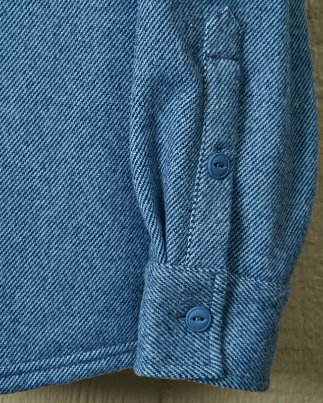 Fleece Overshirt in Ice Blue