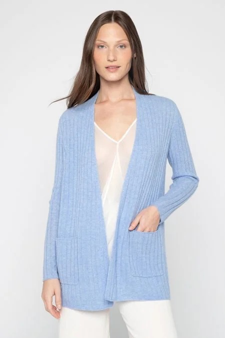 Kinross Cashmere Easy Rib Cardigan