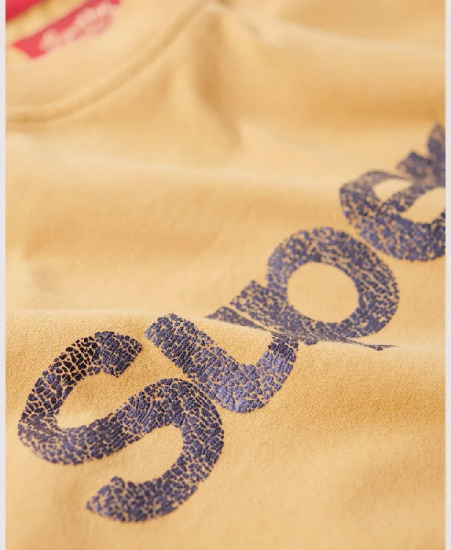 Metallic Core Logo T-Shirt | Pale Gold