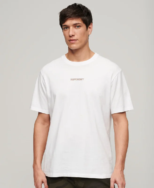 Micro Logo Graphic Loose Tee | Brilliant White