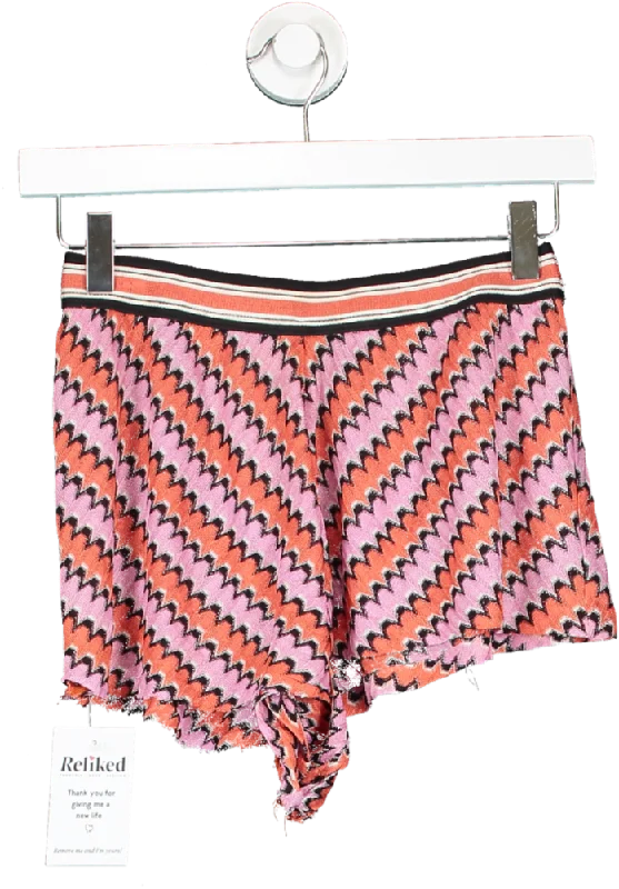 Missoni Pink Patterned Short Shorts UK 10