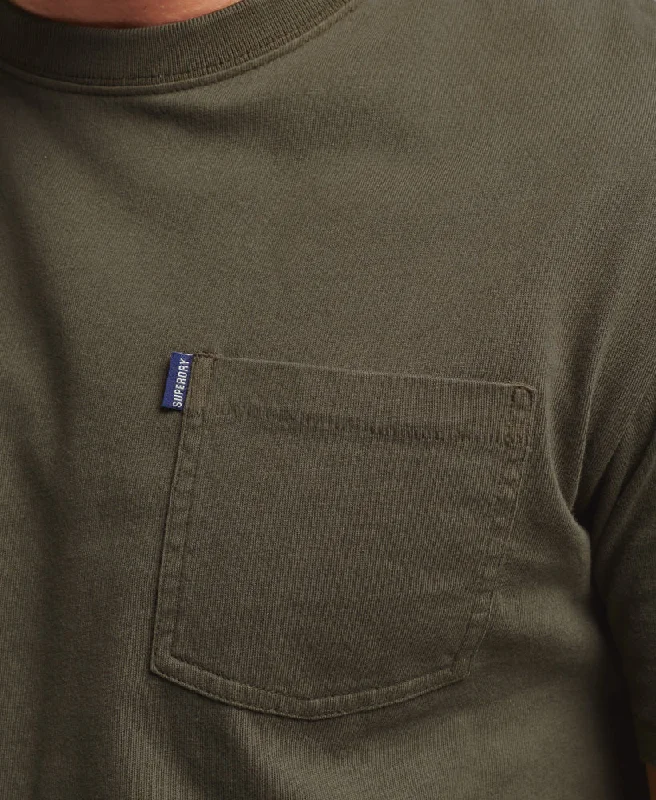 Vintage Workwear Pocket T Shirt | Dark Khaki