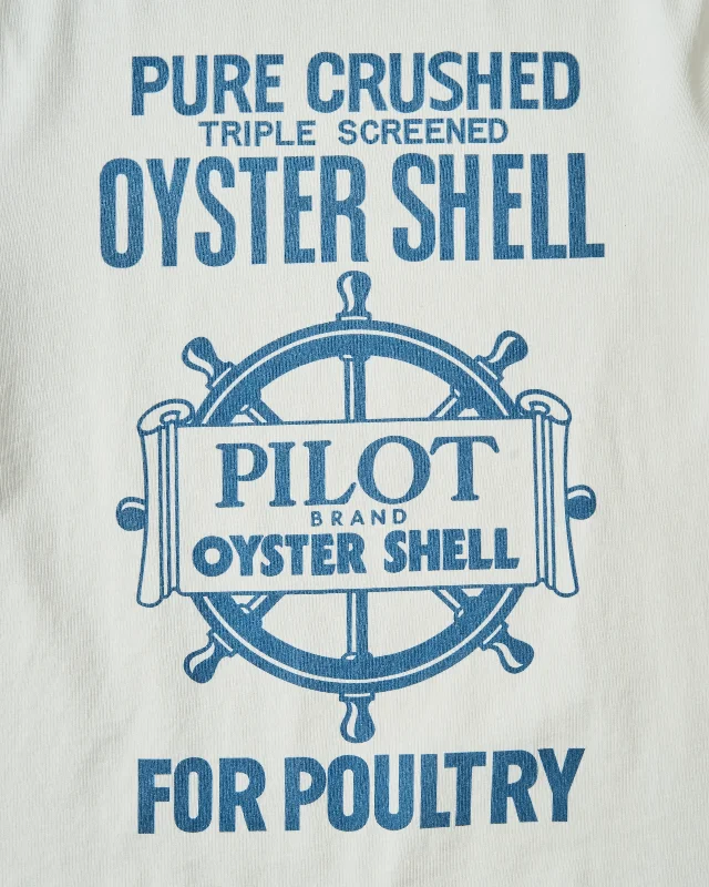 Oyster Shell Heavyweight Tee in White