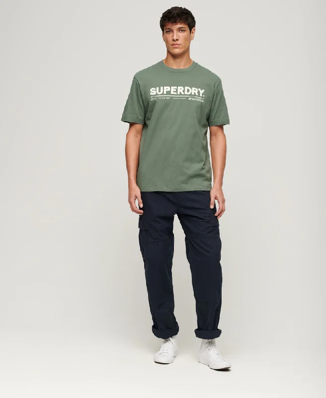 Utility Sport Logo Loose Fit T-Shirt | Laurel Khaki