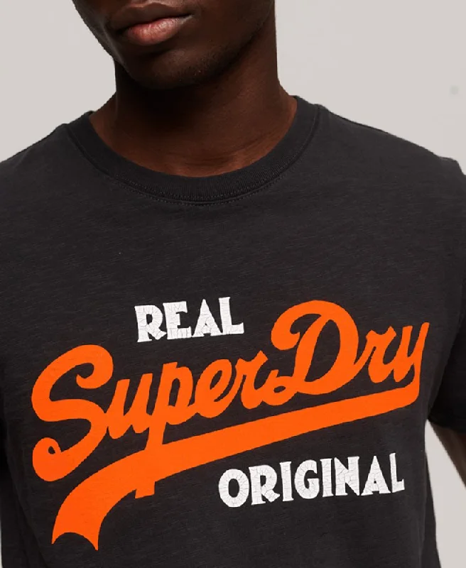 Vintage Logo Real Original Overdyed T-Shirt | Black Slub